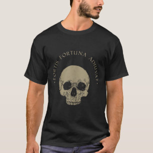 Stoïcijnse filosofie Fortis Fortuna Adiuvat Skull T-shirt