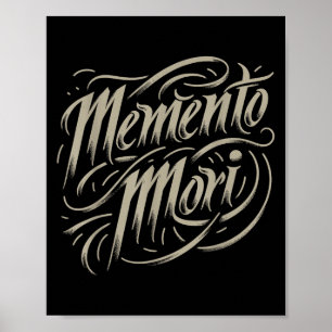 Stoïcijnse filosofie Memento Mori Amor Fati Skull  Poster