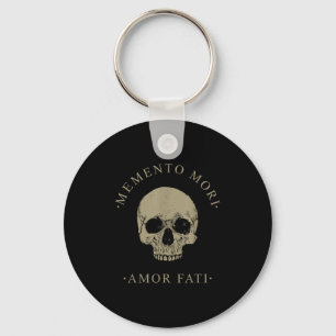 Stoïcijnse filosofie Memento Mori Amor Fati Skull  Sleutelhanger