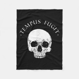 Stoïcijnse filosofie Tempus Fugit Skull Stoïcisme Fleece Deken