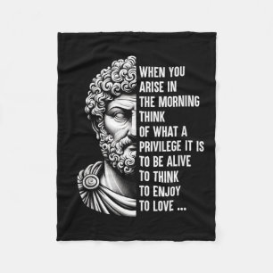 Stoïcijnse filosoof Marcus Aurelius Shirt Fleece Deken