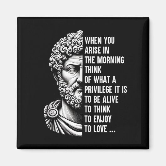Stoïcijnse filosoof Marcus Aurelius Shirt Magneet (Voorkant)