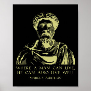 Stoïcijnse Gezegden Marcus Aurelius Poster