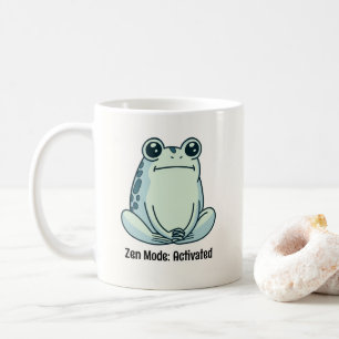 Stoïcijnse, Kille, Zen Mediterende Kikker Koffiemok