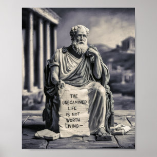 Stoïcisme Wall Art, Motivatie Quote Poster