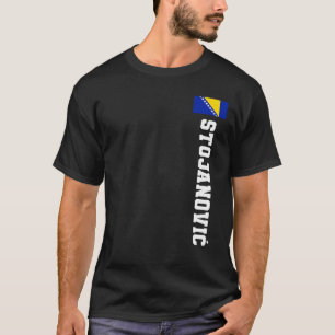 Stojanovic Bosnia - vlag Achternaam munt van wapen T-shirt
