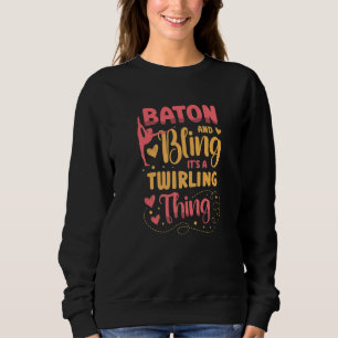 Stok en Bling Het is een Draaiende Stok Kunst Trui