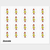 Stok figuur brandweer Stickers (Vel)