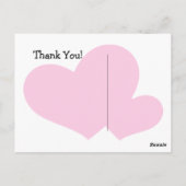 Stok mensen net getrouwd briefkaart (Achterkant)