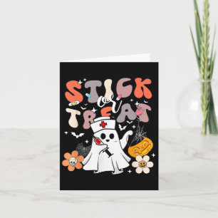 Stok of behandel Halloween Ghost Nurse Crna Emerge Kaart