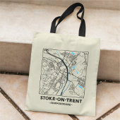 Stoke-on-Trent City Map Tote Bag