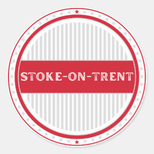 Stoke-on-Trent Stadsembleem Engelse identiteit Ronde Sticker