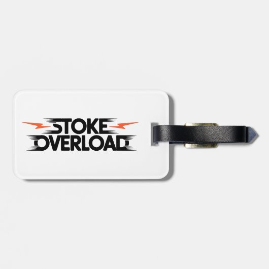Stoke Overload Bliksem Bagagelabel (Achterkant horizontaal)