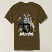 Stokes Coat of Arms Family Crest T-shirt (Design voorkant)