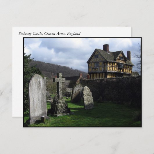 Stokesay Castle Manor House Shropshire Engeland Briefkaart (Voorkant / Achterkant)