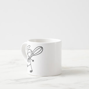 Stokfiguur Chef Met Garde Espresso Kop