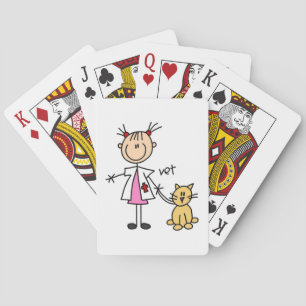 Stokfiguur Dierenarts Speelkaarten