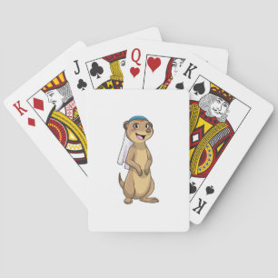 Stokstaartbruid met sluier pokerkaarten