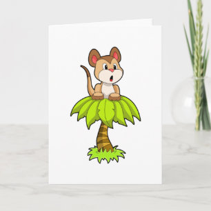 Stokstaartje met Boom Kaart