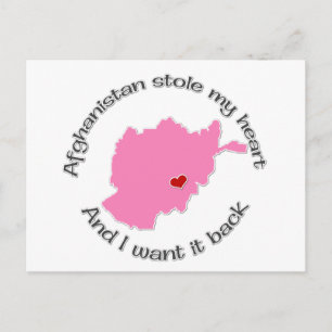 Stole mijn hart Afghanistan Briefkaart