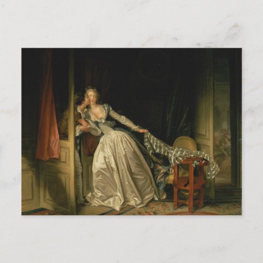 Stolen Kiss - Fragonard Briefkaart (Voorkant)