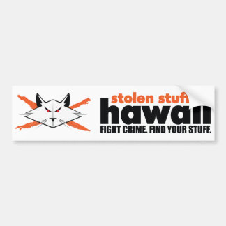Stolen Stuff Hawaii Bumpersticker