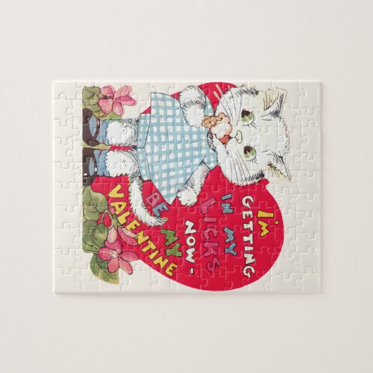 stollingskat voor Valentijnsdag Legpuzzel (Horizontaal)