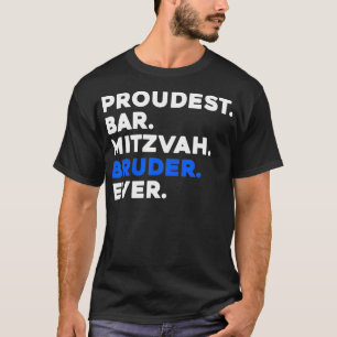 STOLZSTE BAR MITZVAH BROER OOIT Joodse JONGEN Vier T-shirt