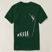 Stom in de evolutie Funny Bouldering Rock T-shirt (Design voorkant)