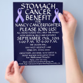 Stomach Cancer Ribbon Benefit Flyer (Hand)