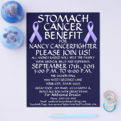Stomach Cancer Ribbon Benefit Flyer (Enkel)