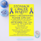 Stomach Cancer Ribbon Benefit Flyer (Enkel)