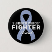 Stomach Cancer Ribbon Black Button (Voorkant)