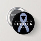 Stomach Cancer Ribbon Black Button (Voorkant /achterkant)