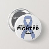 Stomach Cancer Ribbon White Button (Voorkant /achterkant)