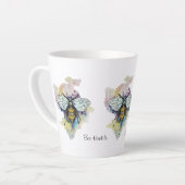 Stombijen en regenboogwas latte mok (Linkerhoek)