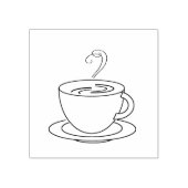 Stomen Koffie Rubber Stamp Rubberstempel (Afrduk)