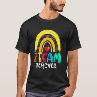 Stomen Leraar Regenboog Terug Naar School Potlood  T-shirt