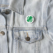 Stomme 3/17 St Patrick's Day Shamrock Ronde Button 3,2 Cm (In situ)