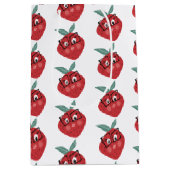 Stomme aardbei Cartoon hand getrokken droogkast Medium Cadeauzakje (Voorkant)