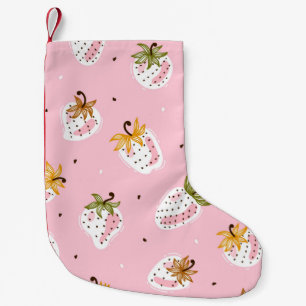 Stomme aardbeien naadloos patroon. Vruchten Kleine Kerstsok