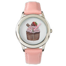 Stomme aardbeienbrood in Waterverf