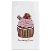 Stomme aardbeienbrood in Waterverf Klein Cadeauzakje (Achterkant)