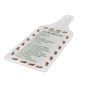 Stomme aardbeienreceptie snijplank (Hoek)