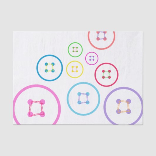 Stomme als Button Tissuepapier (Voorkant)
