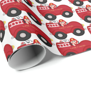 Stomme baby in gepantserde schroot cadeaupapier