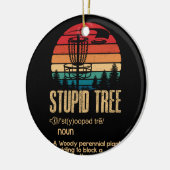 Stomme Boom Golf Gift Frisbee  Keramisch Ornament (Links)