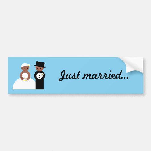 Stomme bruiloft bumpersticker (Voorkant)