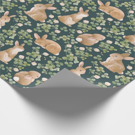 Stomme Bunnies, handschoenkasten en bladeren Cadeaupapier (Hoek)