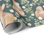 Stomme Bunnies, handschoenkasten en bladeren Cadeaupapier (Rol Hoek)